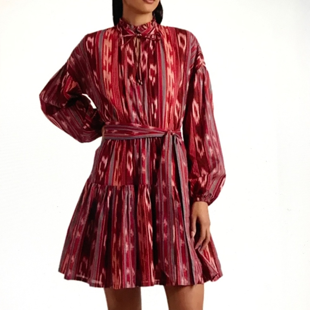 LAUREN RALPH LAUREN Cotton Boho Ruffled Dress Women’s Plus Size 18W NWT